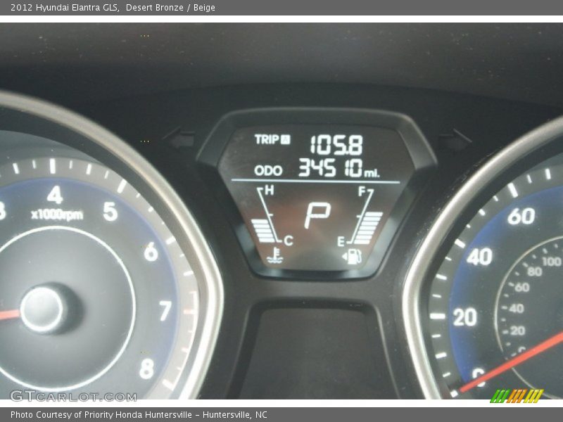 Desert Bronze / Beige 2012 Hyundai Elantra GLS