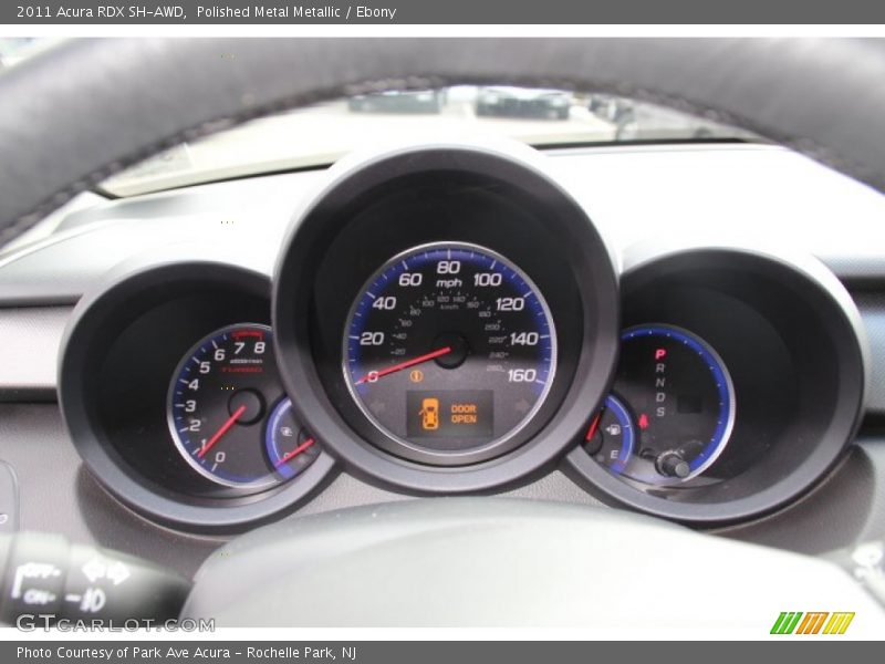 Polished Metal Metallic / Ebony 2011 Acura RDX SH-AWD