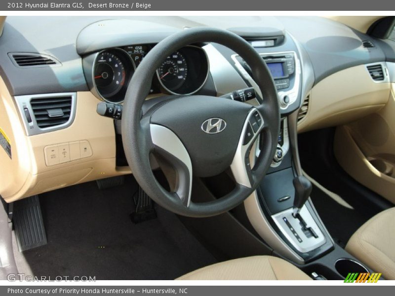 Desert Bronze / Beige 2012 Hyundai Elantra GLS