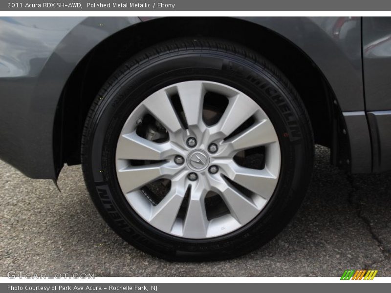 Polished Metal Metallic / Ebony 2011 Acura RDX SH-AWD