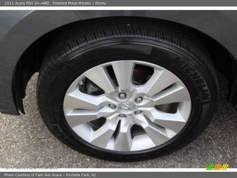 Polished Metal Metallic / Ebony 2011 Acura RDX SH-AWD