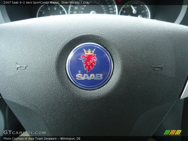 Silver Metallic / Gray 2007 Saab 9-3 Aero SportCombi Wagon