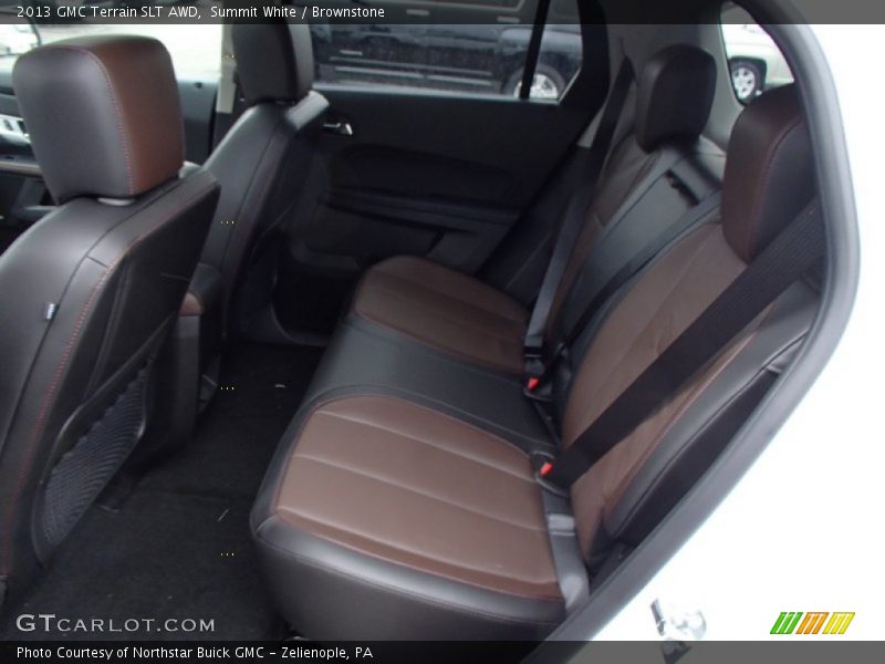 Summit White / Brownstone 2013 GMC Terrain SLT AWD