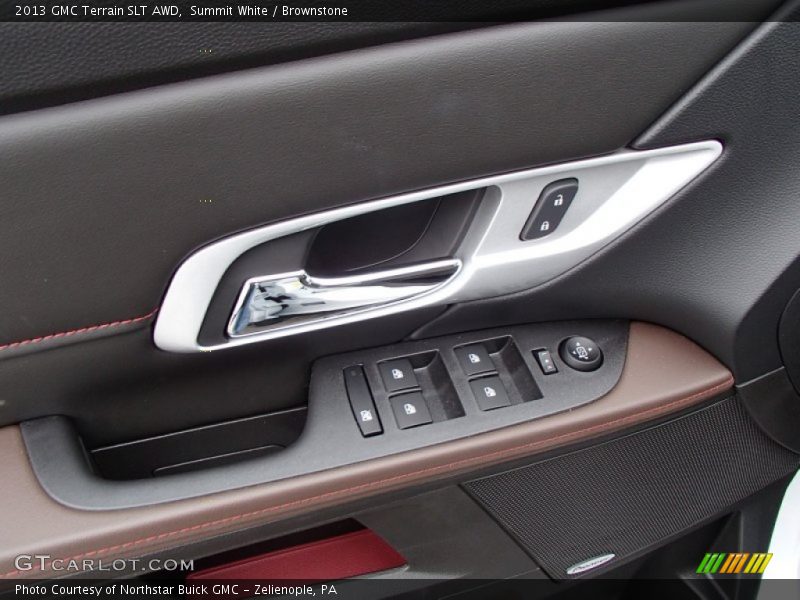 Summit White / Brownstone 2013 GMC Terrain SLT AWD