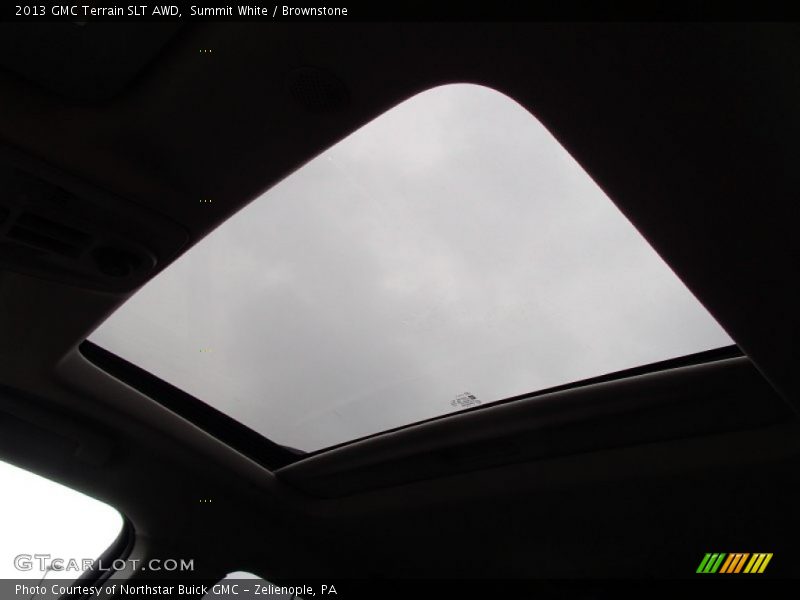 Summit White / Brownstone 2013 GMC Terrain SLT AWD