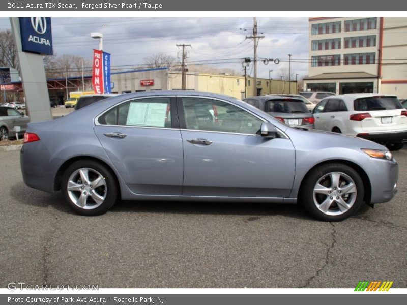 Forged Silver Pearl / Taupe 2011 Acura TSX Sedan