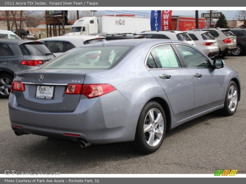 Forged Silver Pearl / Taupe 2011 Acura TSX Sedan