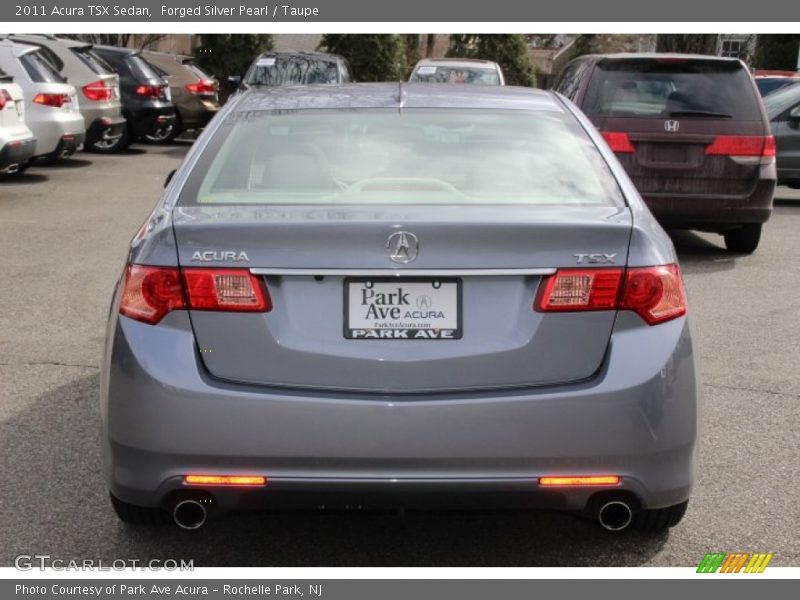 Forged Silver Pearl / Taupe 2011 Acura TSX Sedan