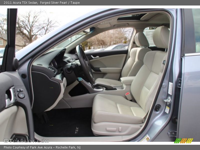 Forged Silver Pearl / Taupe 2011 Acura TSX Sedan