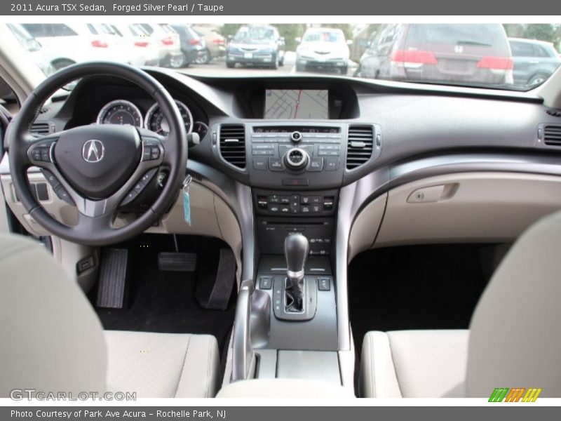 Forged Silver Pearl / Taupe 2011 Acura TSX Sedan