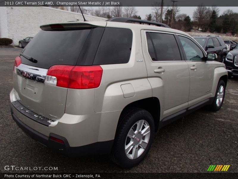 Champagne Silver Metallic / Jet Black 2013 GMC Terrain SLE AWD