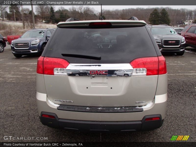 Champagne Silver Metallic / Jet Black 2013 GMC Terrain SLE AWD