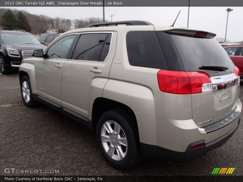 Champagne Silver Metallic / Jet Black 2013 GMC Terrain SLE AWD