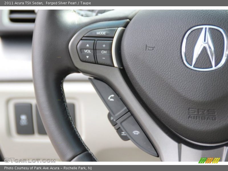 Forged Silver Pearl / Taupe 2011 Acura TSX Sedan