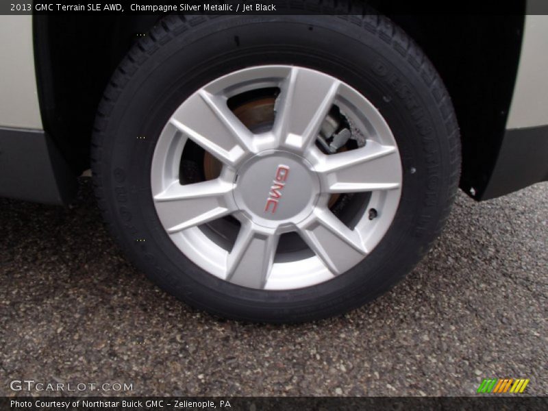 Champagne Silver Metallic / Jet Black 2013 GMC Terrain SLE AWD