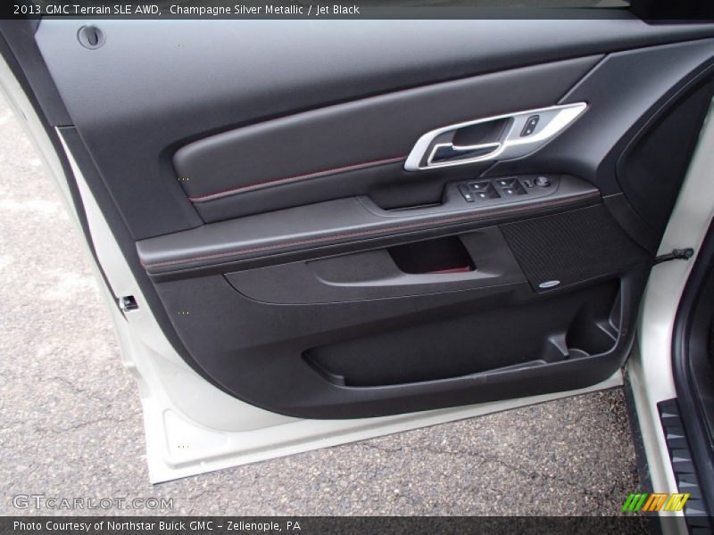 Champagne Silver Metallic / Jet Black 2013 GMC Terrain SLE AWD