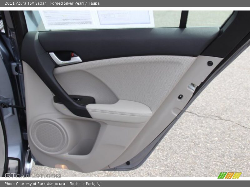 Forged Silver Pearl / Taupe 2011 Acura TSX Sedan