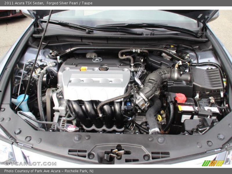 Forged Silver Pearl / Taupe 2011 Acura TSX Sedan
