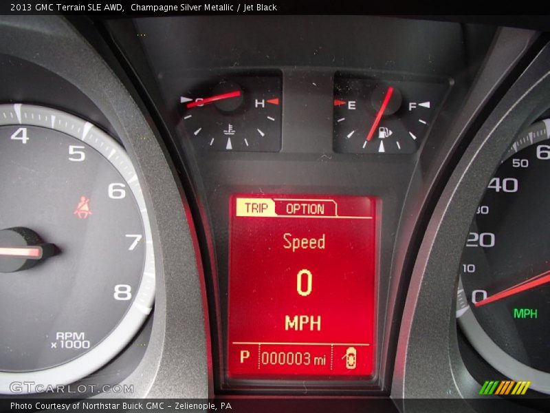 Champagne Silver Metallic / Jet Black 2013 GMC Terrain SLE AWD