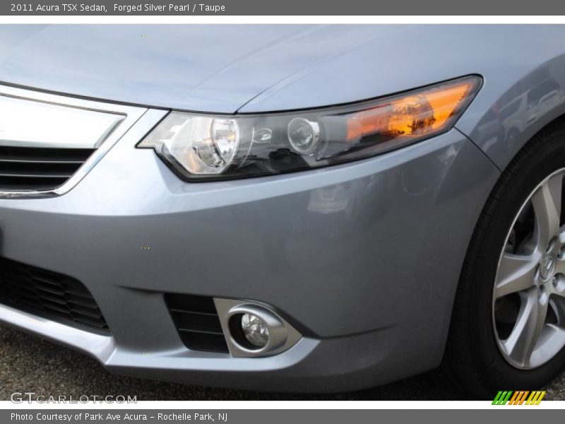 Forged Silver Pearl / Taupe 2011 Acura TSX Sedan