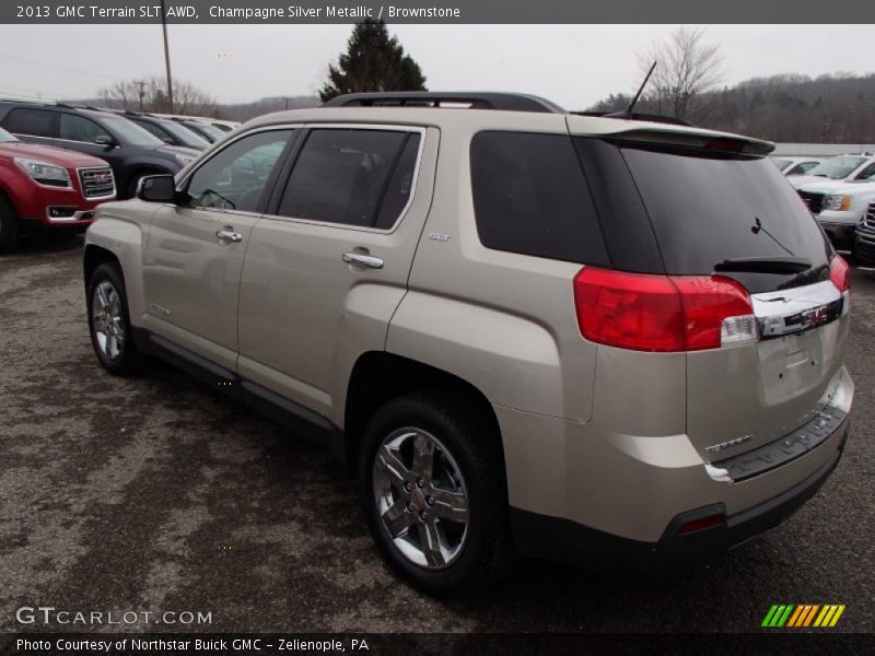 Champagne Silver Metallic / Brownstone 2013 GMC Terrain SLT AWD