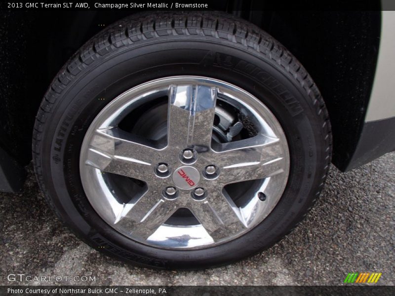 Champagne Silver Metallic / Brownstone 2013 GMC Terrain SLT AWD