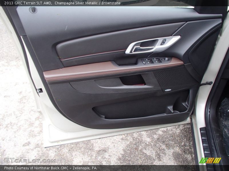 Champagne Silver Metallic / Brownstone 2013 GMC Terrain SLT AWD