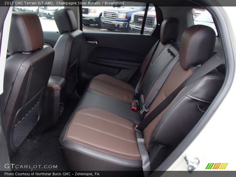 Champagne Silver Metallic / Brownstone 2013 GMC Terrain SLT AWD