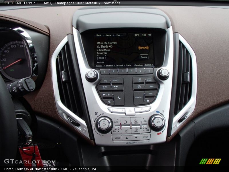 Champagne Silver Metallic / Brownstone 2013 GMC Terrain SLT AWD