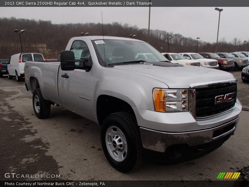 Quicksilver Metallic / Dark Titanium 2013 GMC Sierra 2500HD Regular Cab 4x4
