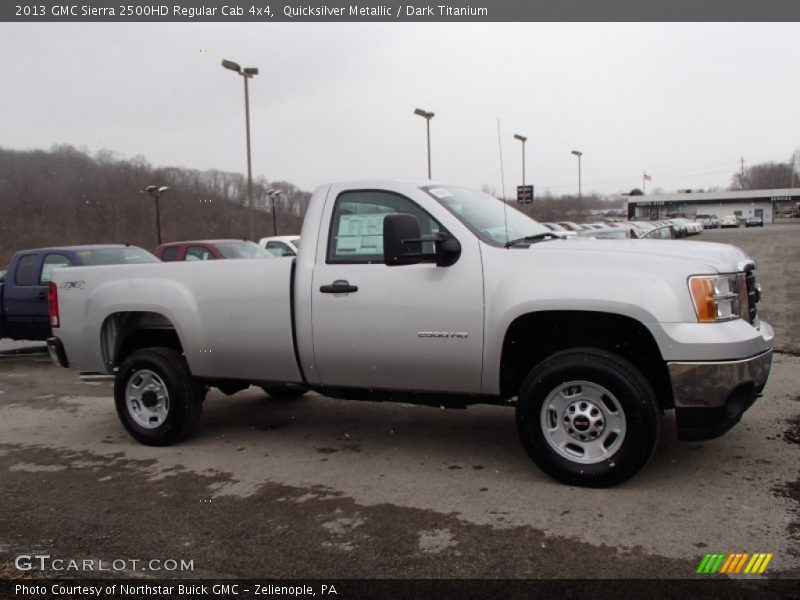 Quicksilver Metallic / Dark Titanium 2013 GMC Sierra 2500HD Regular Cab 4x4