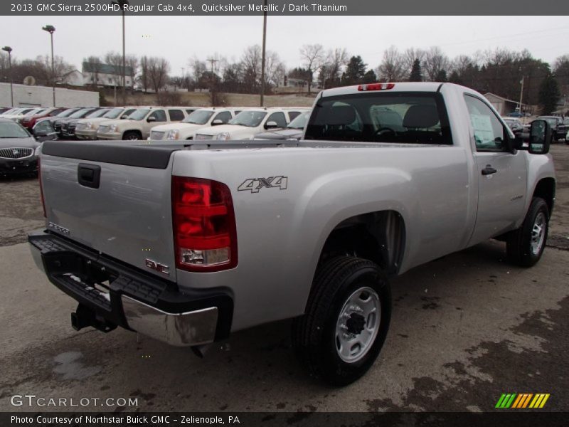 Quicksilver Metallic / Dark Titanium 2013 GMC Sierra 2500HD Regular Cab 4x4