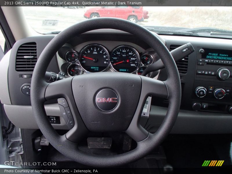 Quicksilver Metallic / Dark Titanium 2013 GMC Sierra 2500HD Regular Cab 4x4