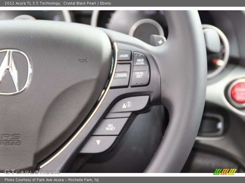 Crystal Black Pearl / Ebony 2012 Acura TL 3.5 Technology