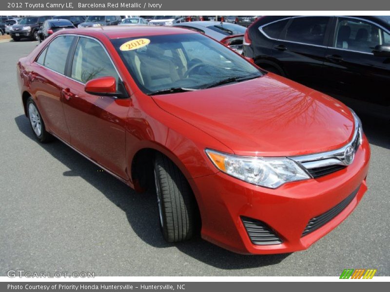 Barcelona Red Metallic / Ivory 2012 Toyota Camry LE