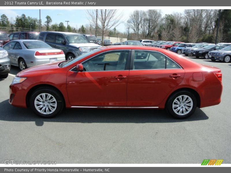 Barcelona Red Metallic / Ivory 2012 Toyota Camry LE