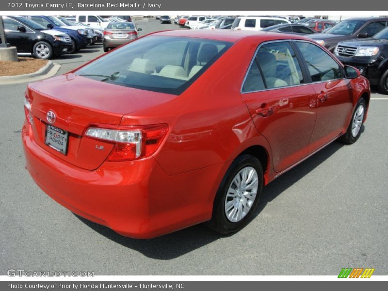 Barcelona Red Metallic / Ivory 2012 Toyota Camry LE