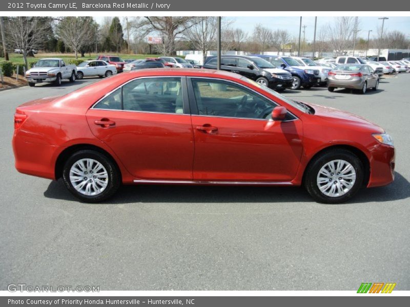 Barcelona Red Metallic / Ivory 2012 Toyota Camry LE