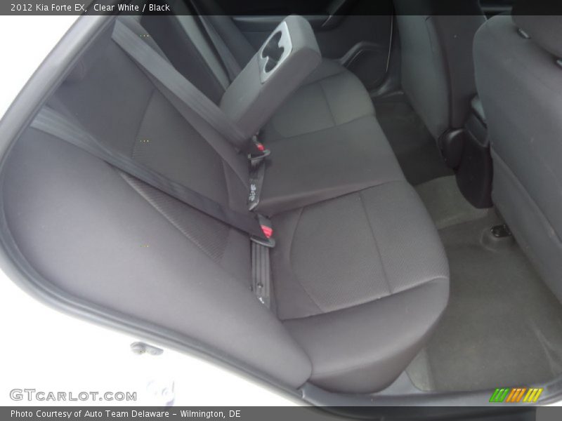 Clear White / Black 2012 Kia Forte EX