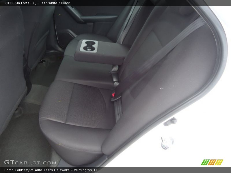 Clear White / Black 2012 Kia Forte EX