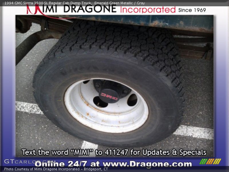 Emerald Green Metallic / Gray 1994 GMC Sierra 3500 SL Regular Cab Dump Truck