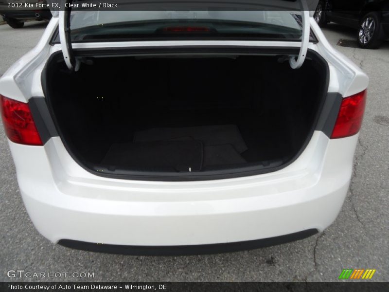 Clear White / Black 2012 Kia Forte EX