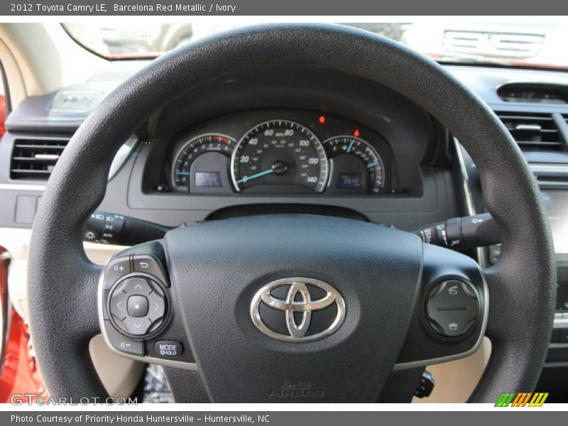 Barcelona Red Metallic / Ivory 2012 Toyota Camry LE