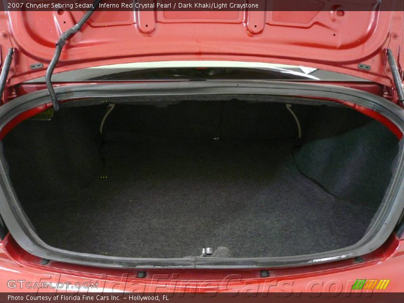 Inferno Red Crystal Pearl / Dark Khaki/Light Graystone 2007 Chrysler Sebring Sedan