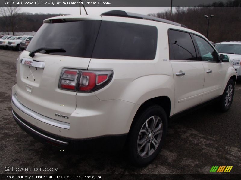 White Diamond Tricoat / Ebony 2013 GMC Acadia SLT AWD