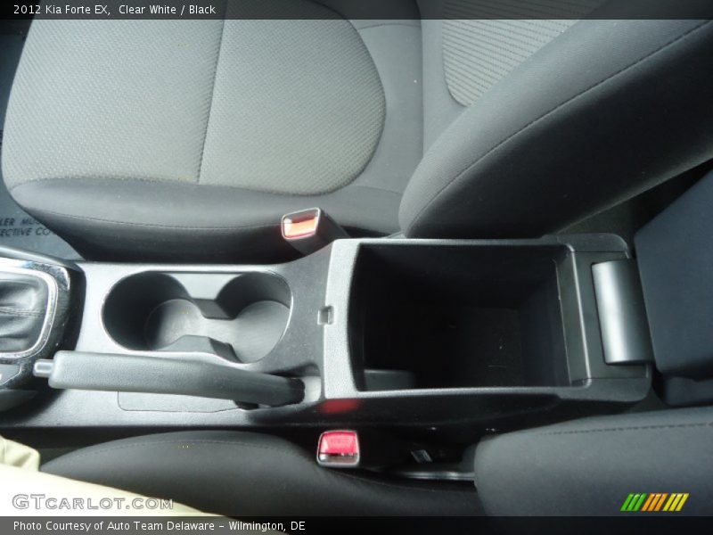 Clear White / Black 2012 Kia Forte EX