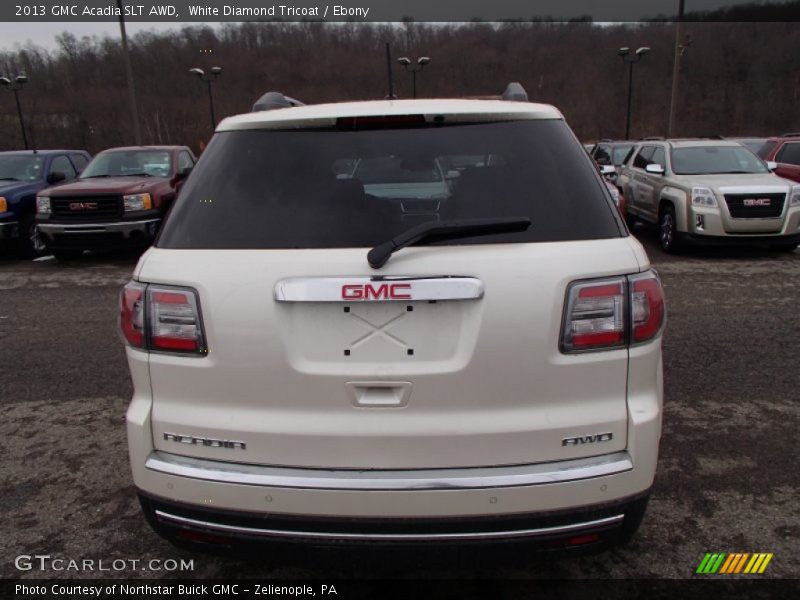 White Diamond Tricoat / Ebony 2013 GMC Acadia SLT AWD
