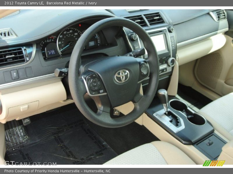 Barcelona Red Metallic / Ivory 2012 Toyota Camry LE