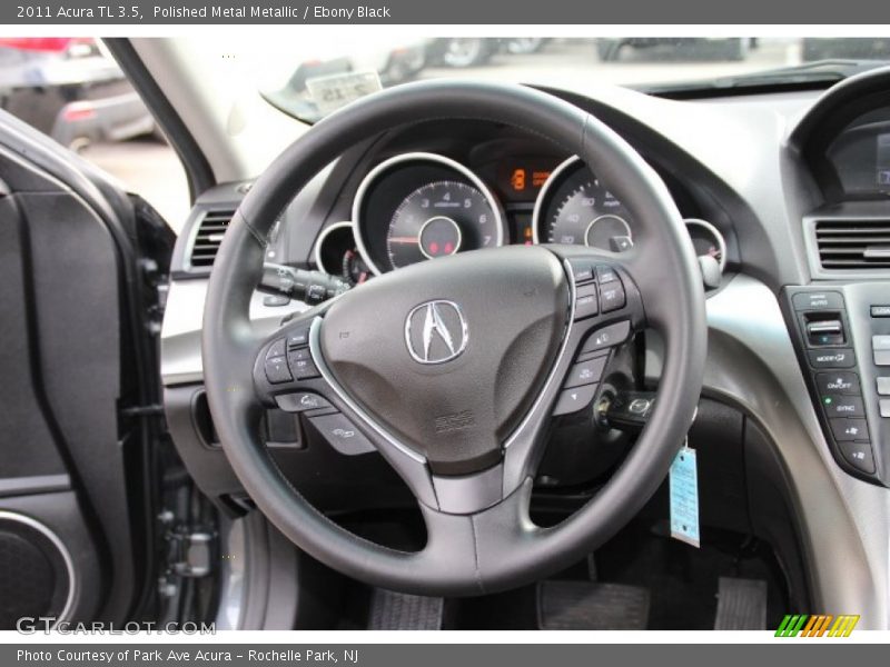 Polished Metal Metallic / Ebony Black 2011 Acura TL 3.5