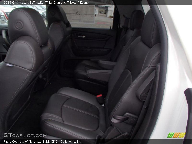 White Diamond Tricoat / Ebony 2013 GMC Acadia SLT AWD